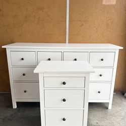 White IKEA Hemnes Dresser Set 