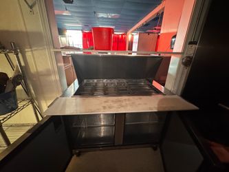 2 door prep fridge