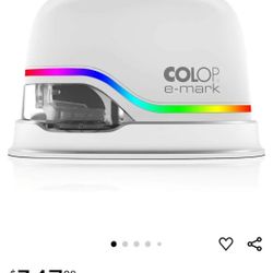 Colop E-Mark Electric Marking Device Stamping Printer Coloured Stamp White