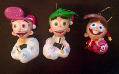 NEW Fairly Odd Parents Cartoon Ornaments Set
