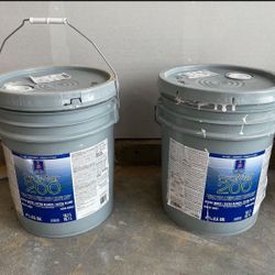 Interior Paint. Sherwin Williams.Color 7008 Alabaster. Egshell. Total 2 Buckets/ 10 Gallons 