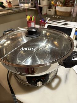 AROMA Electric Hot Pot - Divided Yin Yang Pot