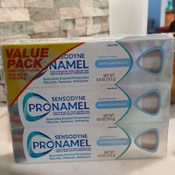 Tooth paste sensodyne pronamel 3 pack