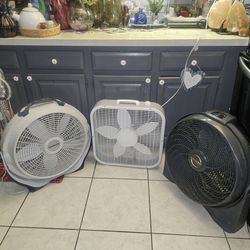 3 FLOOR FANS. $10 TO $25