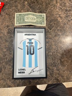 Lionel Messi Argentina  Jersey Frame