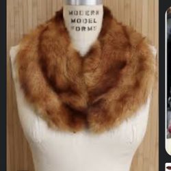 Vintage Faux Fur Collar 