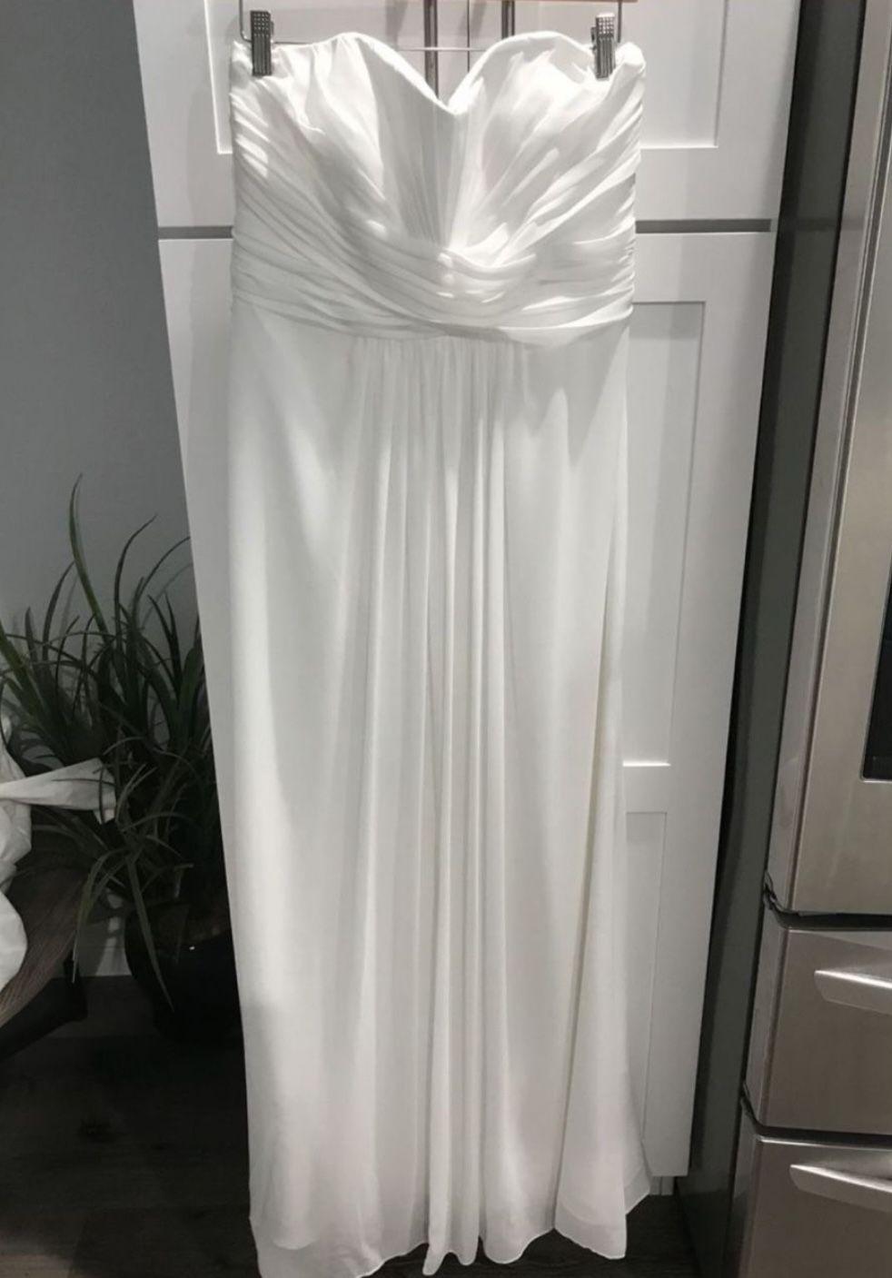Wedding Dress Strapless White New