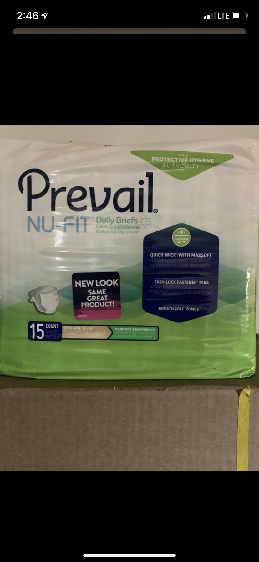 Prevail NuFit Adult Diapers (60 Count)