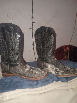 Cow fur boots
