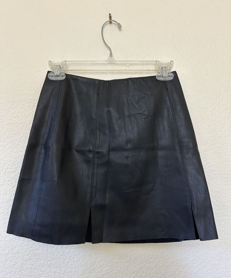 Faux Leather Mini Skirt