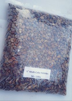 1/4" Multicolored Pebbles 20 Lb $8