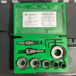 Greenlee 648 Quick Change Carbide Hole Cutter Kit