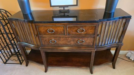 MUST SELL BY SUNDAY! Check out this CREDENZA! Elegant and real wood