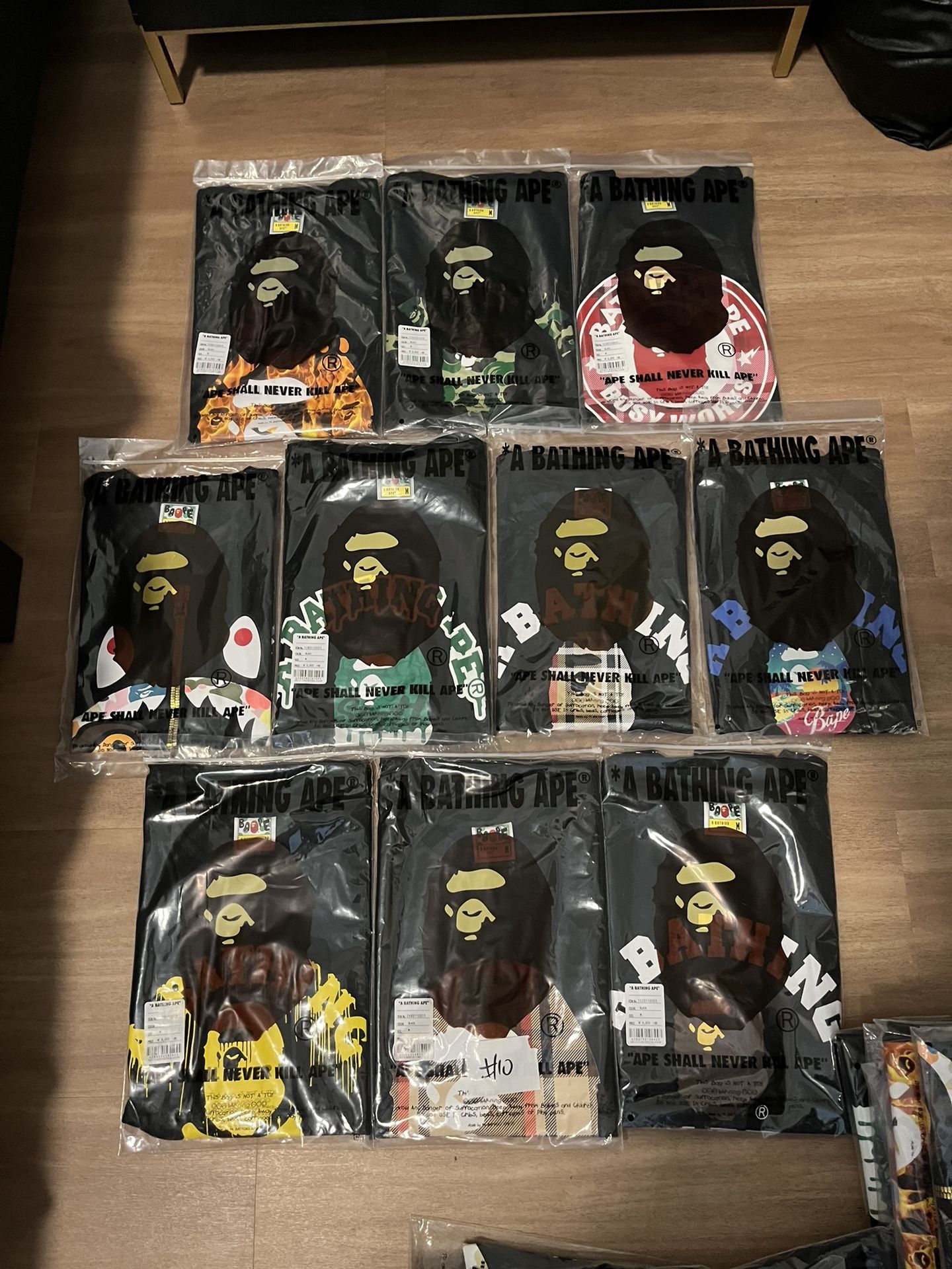 Bape Tshirts Size MEDIUMS brand New