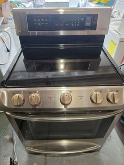 LG glasstop stove with warranty