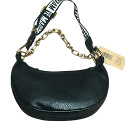 Steve Madden, Elegant Black and Gold Women's Shoulder Bag, NWT