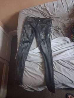 Purple jeans
