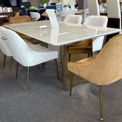 Dining  Table Set  Table is ceramic +4 Chair 