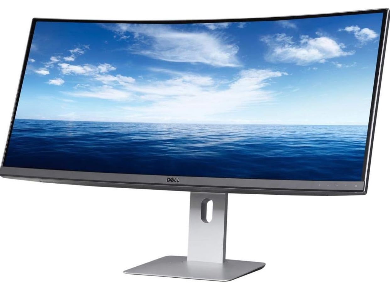 Dell U3419w Ultrasharp 34-Inch WQHD (3440x1440) Curved IPS USB-C Monitor, Black