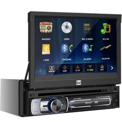 DUAL MODEL XDVD600 7'' TOUCHSCREEN RADIO FLIP OUT AS IS CAR RADIO 