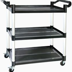 Utility Carts with Wheels, 3 Tier Rolling Cart with Wheels