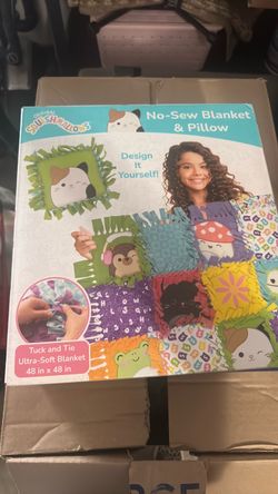 Squishmallow blanket and pillow making kit