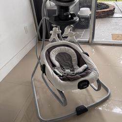 Graco DuetSoothe LX Infant Swing & Rocker, Winslet, 25 lbs, 3 Seating Positions