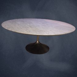 Restoration Hardware “Aero” Round Dining Table • 72” • RH Modern Pedestal