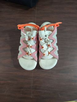 Adidas Originals Sandals White Pink Orange