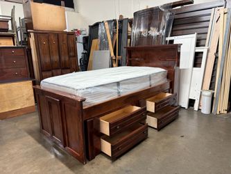 Twin captains bed $280