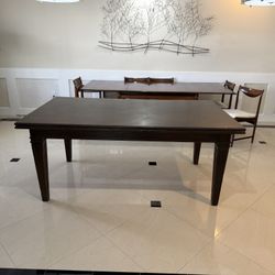 Solid Oak Designer Italian  Table Seats Up To 16 