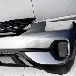 2020 2021 2022 KIA SELTOS FRONT BUMPER COVER OEM STEEL GRAY ORIGINAL + GRILLE ORIGINAL