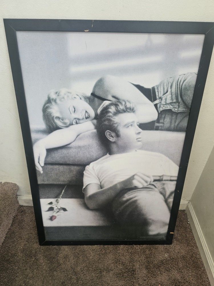 Marylin Monroe/James Dean Framed Wall Art