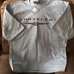 XXL Chrysler Light Blue T-Shirt. Brand New.