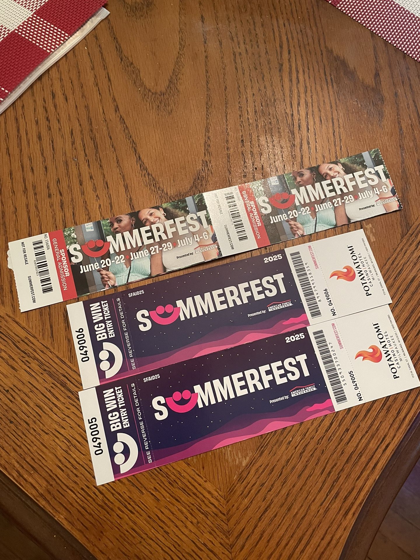 Summerfest Tickets For 2 People