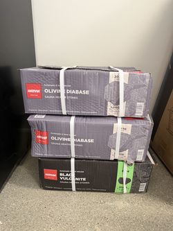 3 Boxes of Harvia Sauna Stones