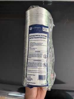 GE Flexible Metal Clothes Dryer Transition Duct 8ft