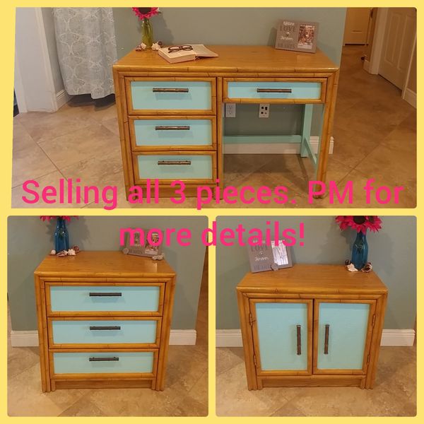 Refurbished Teal Wood 3 Drawer Dresser W Bambooo Trim For Sale In Melbourne Fl Offerup Refurbished Teal Wood 3 Drawer Dresser W Bambooo Trim For Sale In Melbourne Fl Offerup