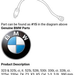 NEW BMW Oem Oxygen Sensor New 1999-06 3,5 Series/Z3/Z4/X3/X5  11 78 1 433 940