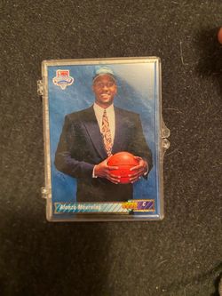 NBA draft checklist full of rookie cards from 92-93