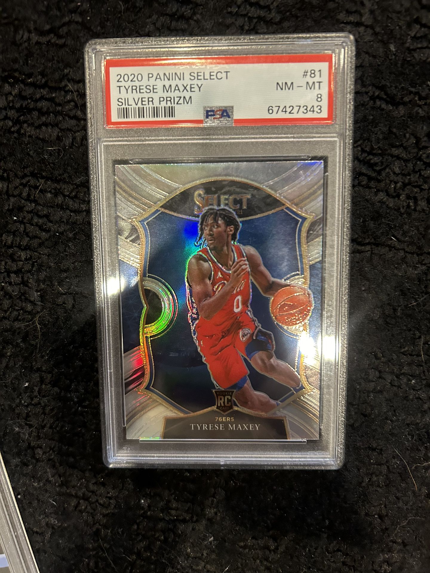 Tyrese Maxey Silver Rookie Psa 8