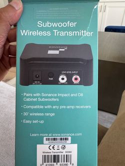 Sonance Subwoofer Wireless Transmitter