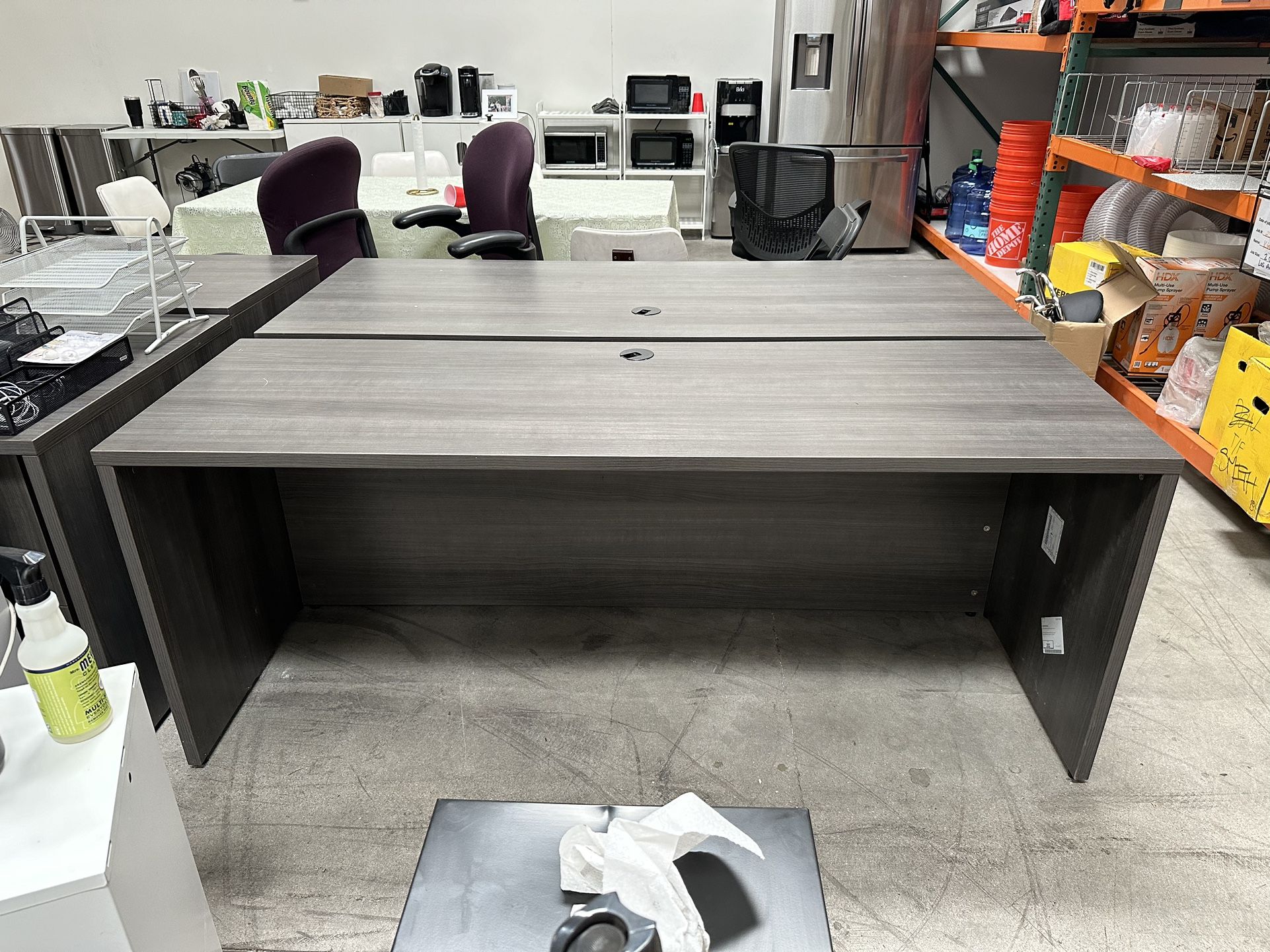 Small Light Grey Desk- 2 Units Available!