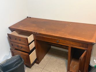 Wooden desk