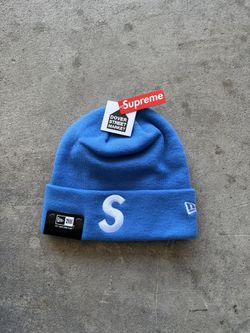Supreme New Era Beanie Blue