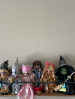 Complete Precious Moments Wizard of Oz Doll Collection by Linda Rick – 6 Dolls w/ Original Tags