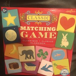 Classic Matching Game by eeBoo. Made From Vegetable Based Inks, 90% Recycled Gray Board. Brand New, Never Used, Box Is Sealed. $5