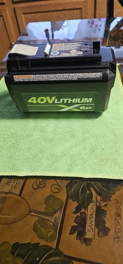 RYOBI 40V LITHIUM BATTERY AH6.0 BRAND NEW 