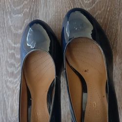 Clarkson Collection Black  Covered Shoes