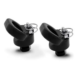 60617 Puck System Gooseneck Safety Chain Anchors, Compatible with 2013-2025 Dodge RAM 2, Cast Steel Gooseneck Hitch Safety Anchors with Carbid